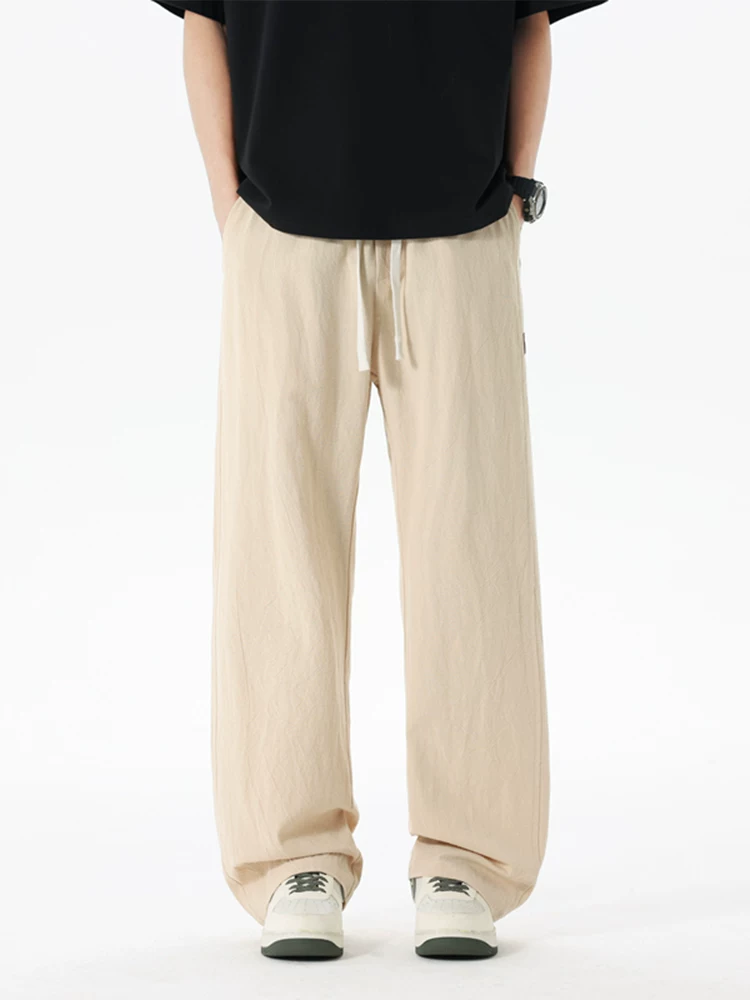 Quần jeanswest ống rộng thời trang phong cách Mỹ dành cho nam, mùa xuân thu, quần thể thao rộng rãi đa năng cao cấp.