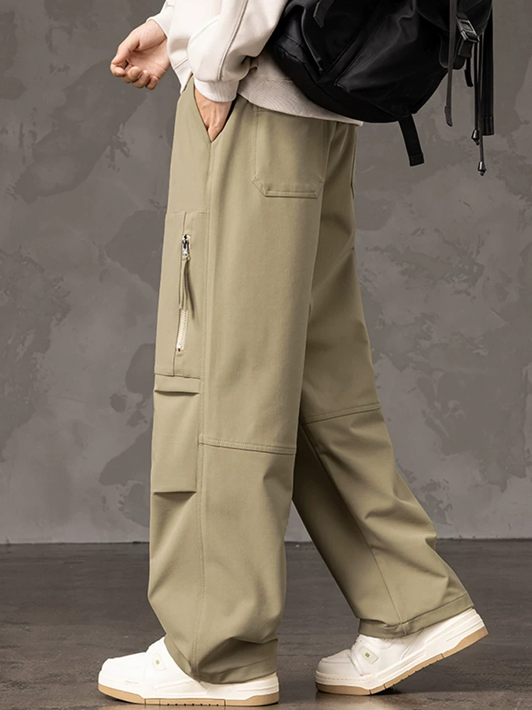 Quần dài ống rộng phong cách Mỹ của Jeanswest dành cho nam, quần dài ống rộng dáng rộng đa năng hợp thời trang mùa xuân thu, quần dài cao cấp thương hiệu thời thượng.