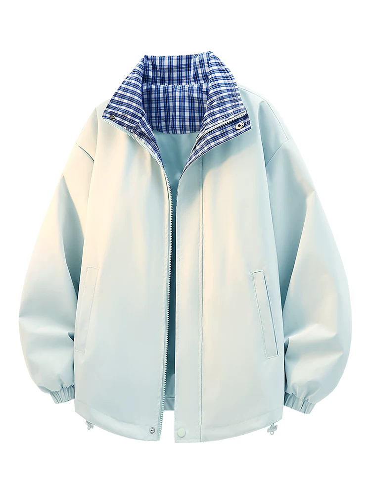 Áo khoác nam Jeanswest kiểu Mỹ, dáng rộng, cổ đứng, phối màu, mẫu mới xuân thu 2026, áo khoác ngoài cao cấp, thời thượng.