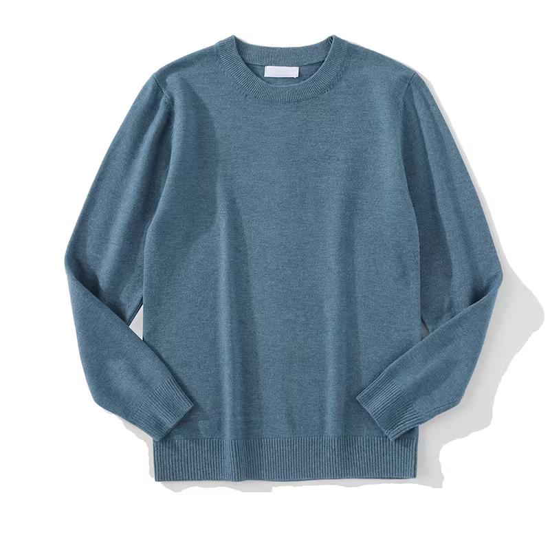 Áo len nam cổ tròn dệt kim trơn nhiều màu JIEYI, áo ấm mùa thu đông, kiểu dáng đơn giản