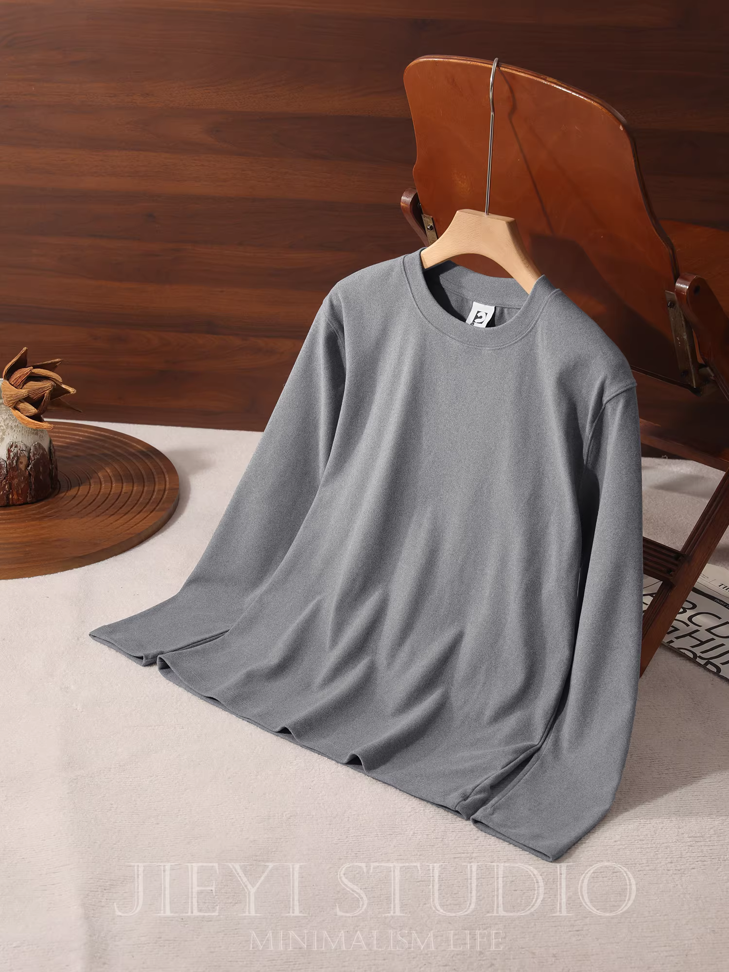 Áo thun giữ nhiệt cao cấp JIEYI chất liệu nhung Đức cao cấp, màu trơn, lớp lót giữ nhiệt