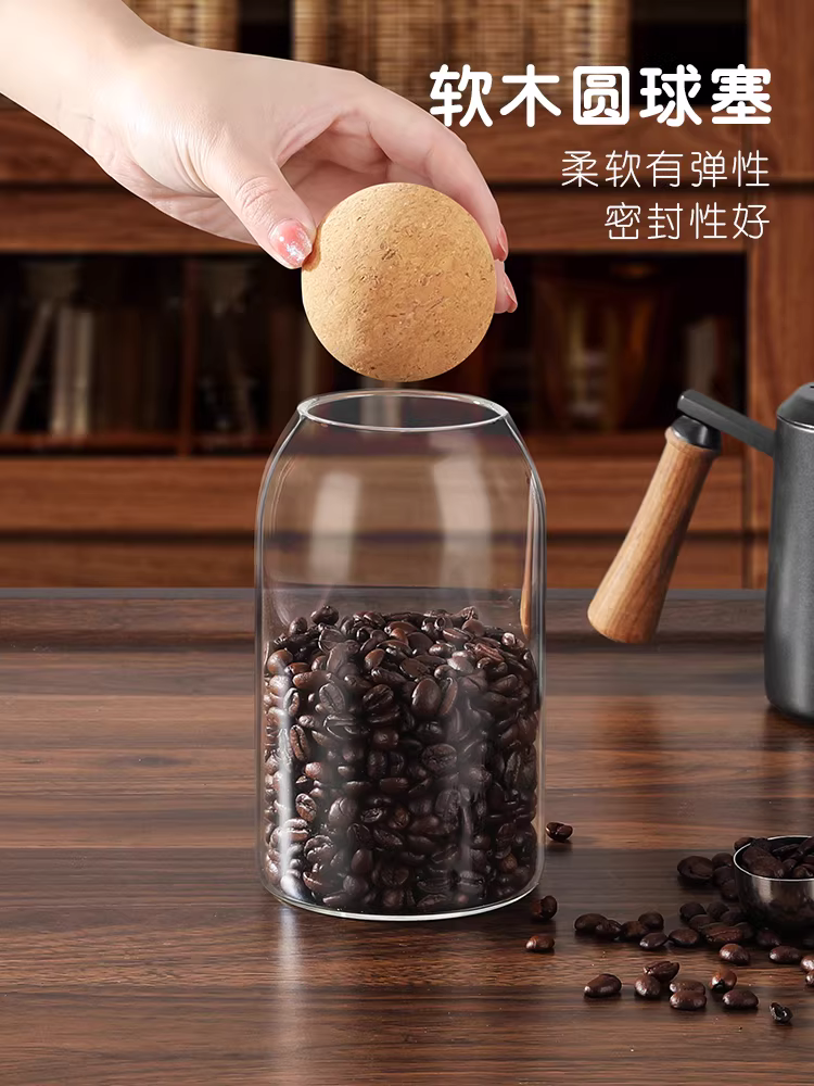 Hũ đựng cà phê Mongdio, hũ thủy tinh đựng bột cà phê đặc biệt, hũ trà, chai trưng bày bảo quản