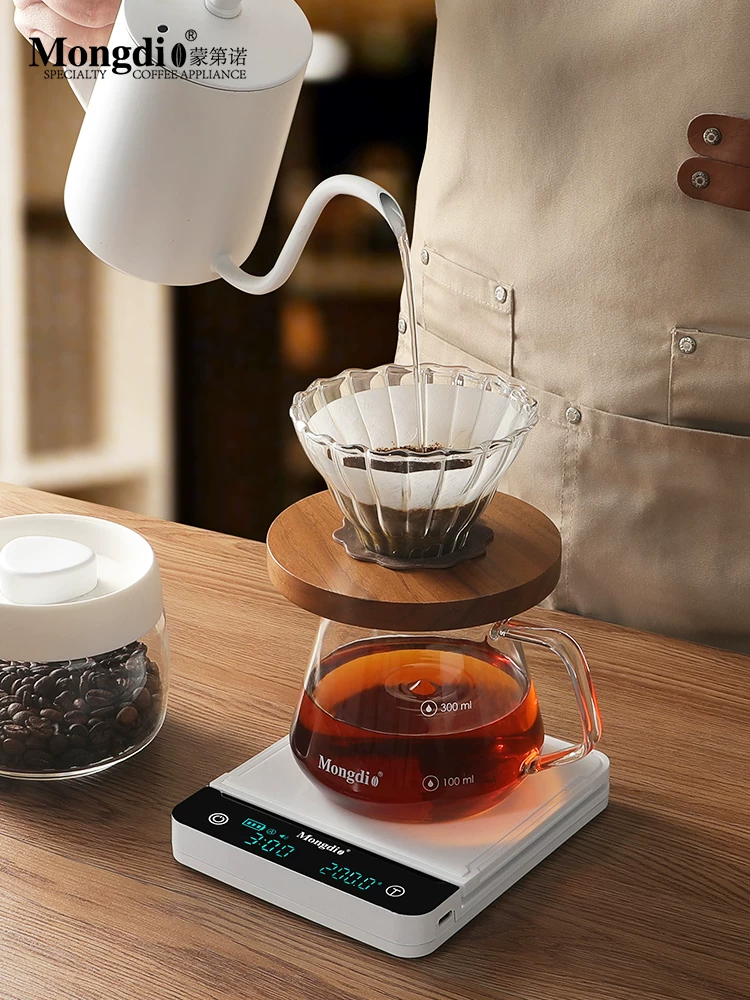 Cân điện tử cà phê Mongdio, cân điện tử đặc biệt dành cho cà phê pha thủ công, cân cà phê, thiết bị cân hạt cà phê Ý