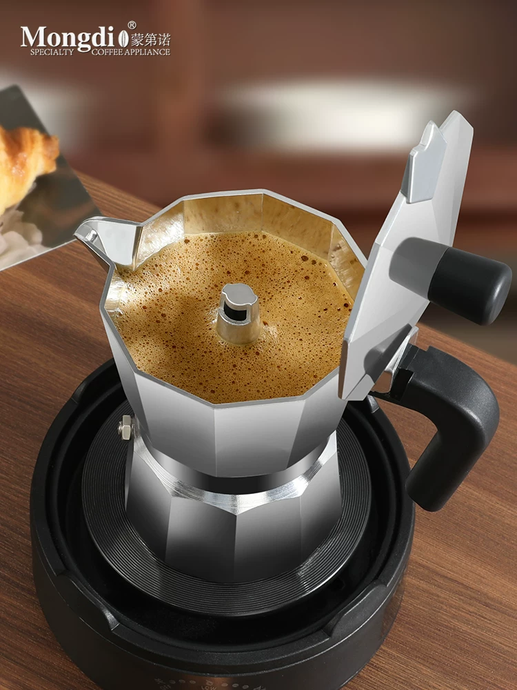 Máy pha cà phê Mongdio Moka pot máy pha cà phê espresso gia đình nhỏ Bộ pha cà phê thủ công