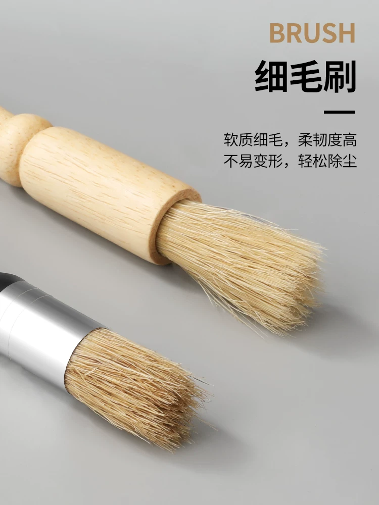 Bàn chải vệ sinh máy xay cà phê Mongdio bàn chải vệ sinh cà phê bàn chải vệ sinh bã cà phê bàn chải vệ sinh cà phê bàn chải lông bàn chải lọc