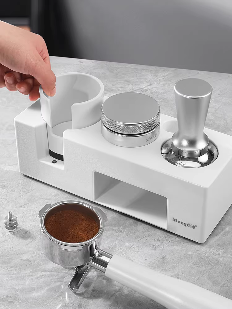 Bộ dụng cụ nén cà phê Mongdio Bộ ba món có đế nén phụ kiện máy pha cà phê 51/58mm
