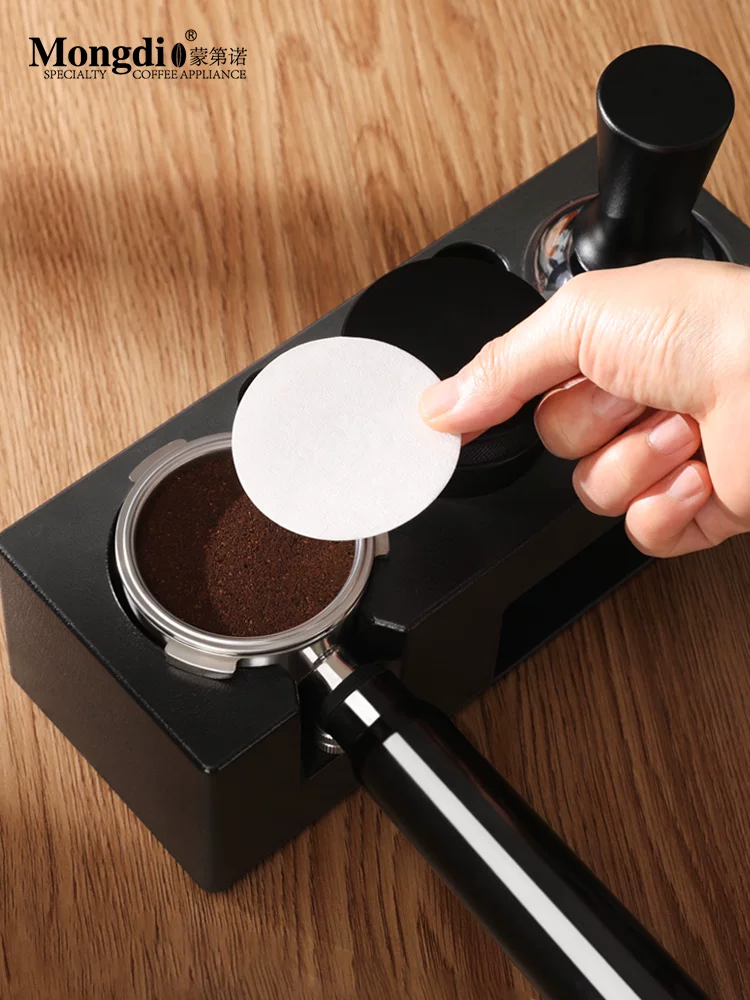 Đế ép cà phê Mongdio, búa ép cà phê, phụ kiện máy pha cà phê, bộ dụng cụ pha cà phê đầy đủ