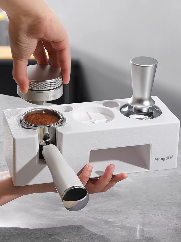 Bộ dụng cụ nén cà phê Mongdio Bộ ba món có đế nén phụ kiện máy pha cà phê 51/58mm