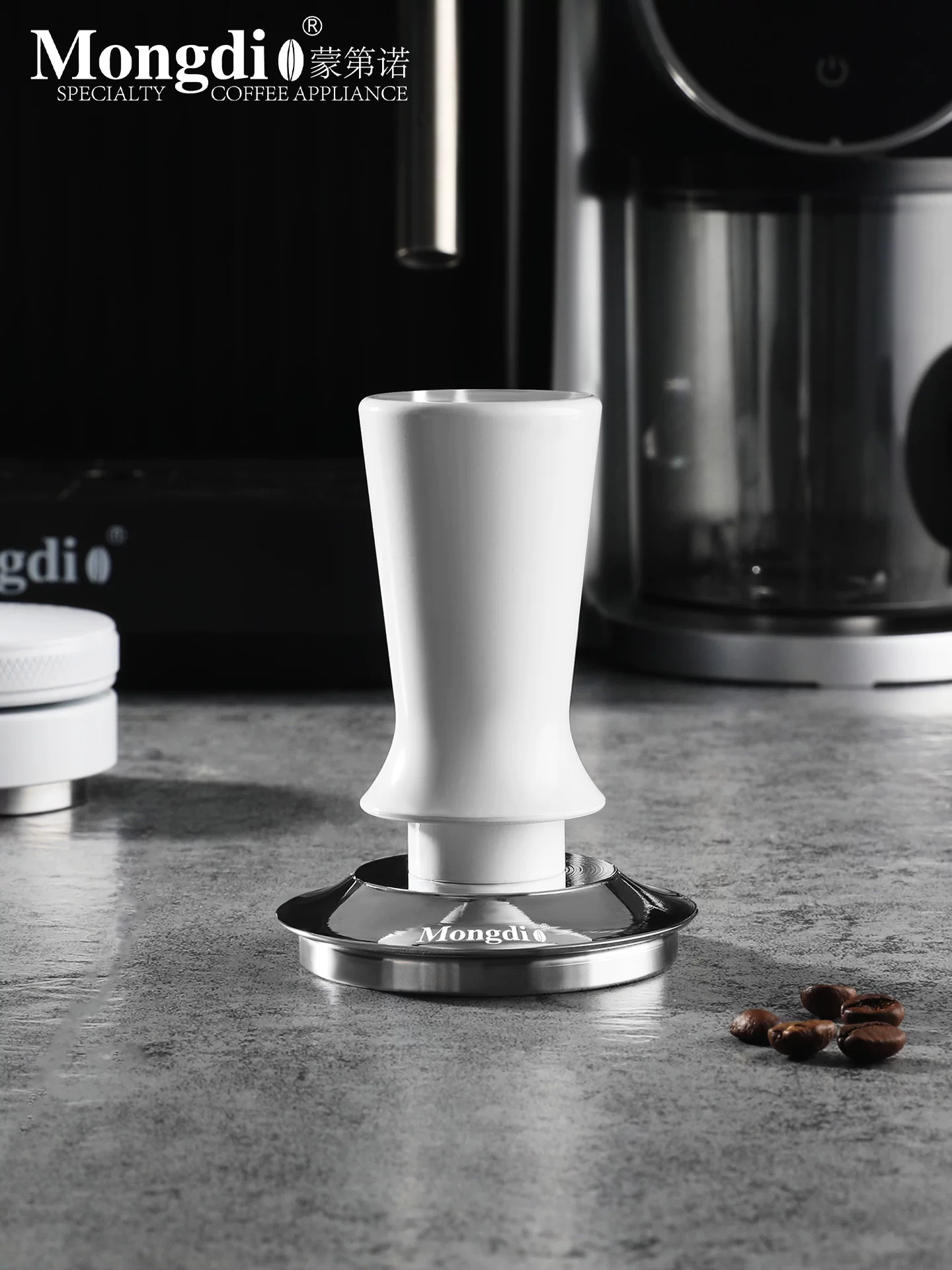 Dụng cụ nén cà phê Mongdio bằng thép không gỉ, kích thước 51/58mm, phụ kiện máy pha cà phê espresso
