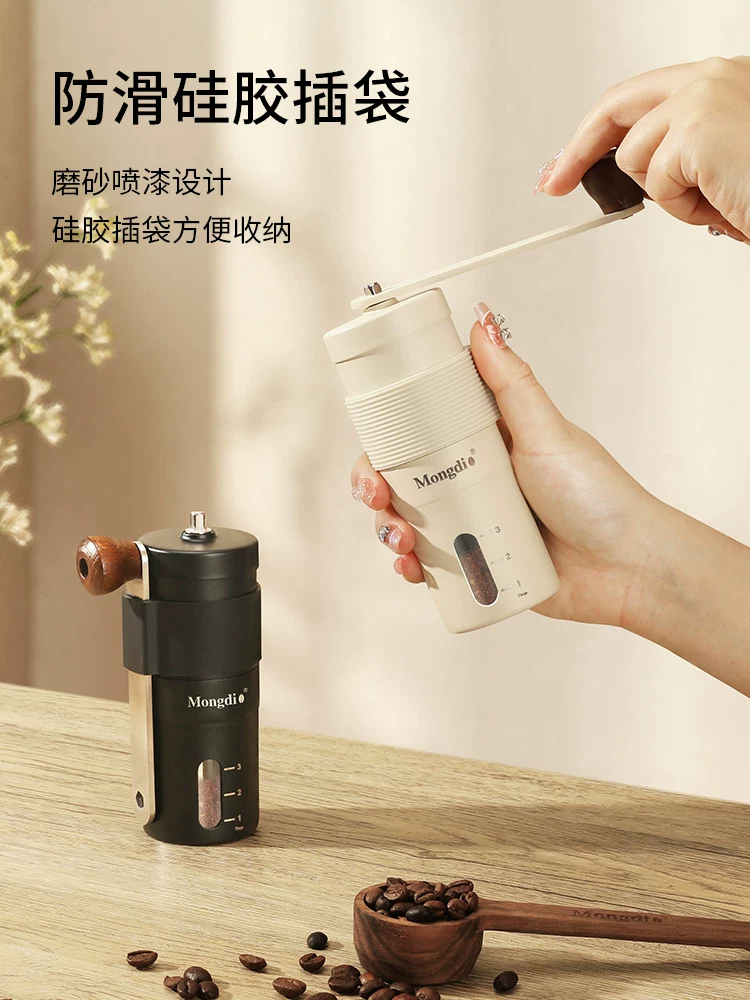 Máy xay cà phê quay tay Mongdio Máy pha cà phê thủ công Máy xay cà phê quay tay Máy xay cà phê cầm tay tại nhà Máy xay cà phê cầm tay