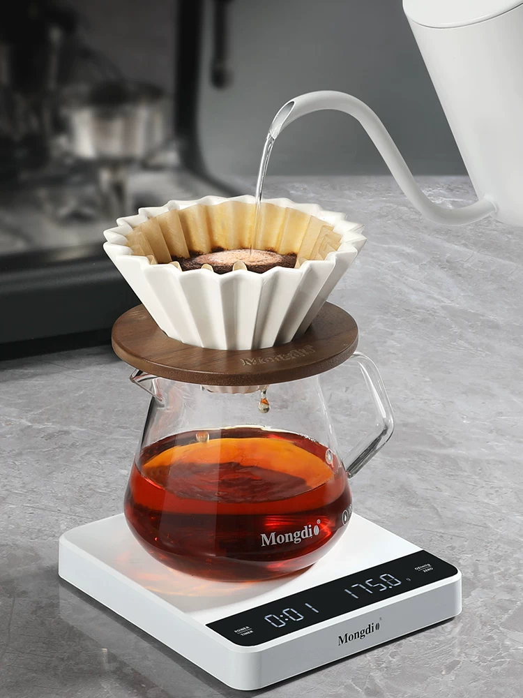 Cân điện tử cà phê Mongdio Cân cà phê pha thủ công Cân cà phê thông minh kiểu Ý hẹn giờ cân hạt cà phê cân gram cân cà phê