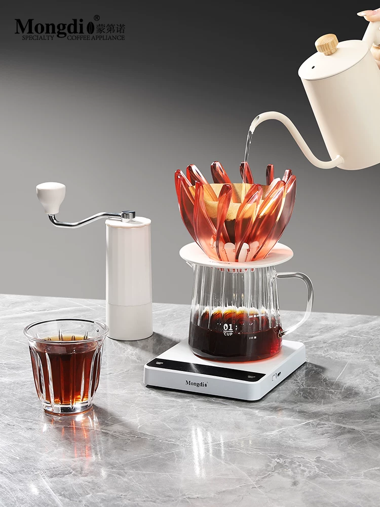 Cốc lọc cà phê Mongdio V60 phễu lọc cà phê pha bằng tay loại nhỏ giọt bột cà phê lọc dụng cụ pha cà phê
