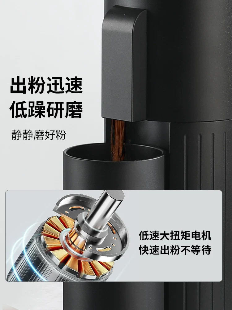 Máy xay cà phê điện Mongdio Tianying dùng trong gia đình, máy xay pha cà phê thủ công kiểu Ý, kích thước nhỏ.