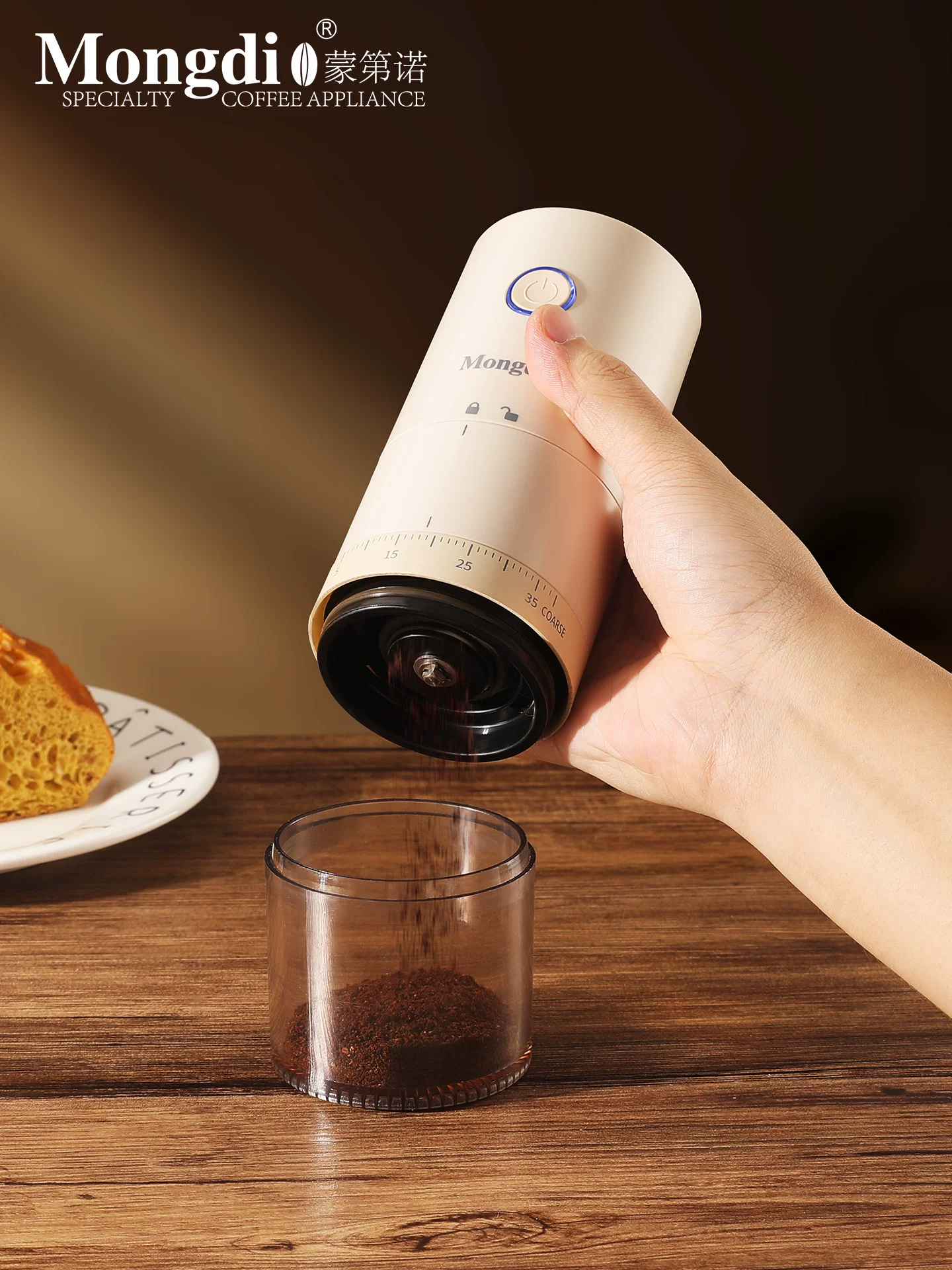 Máy xay cà phê điện Mongdio, máy xay cà phê espresso gia dụng, máy xay cà phê bằng tay