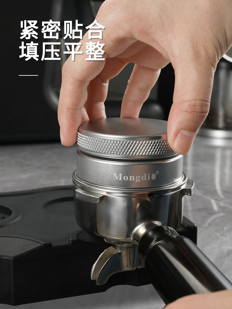 Dụng cụ nén cà phê Mongdio 51/53/58mm bằng thép không gỉ ba lưỡi phụ kiện máy pha cà phê