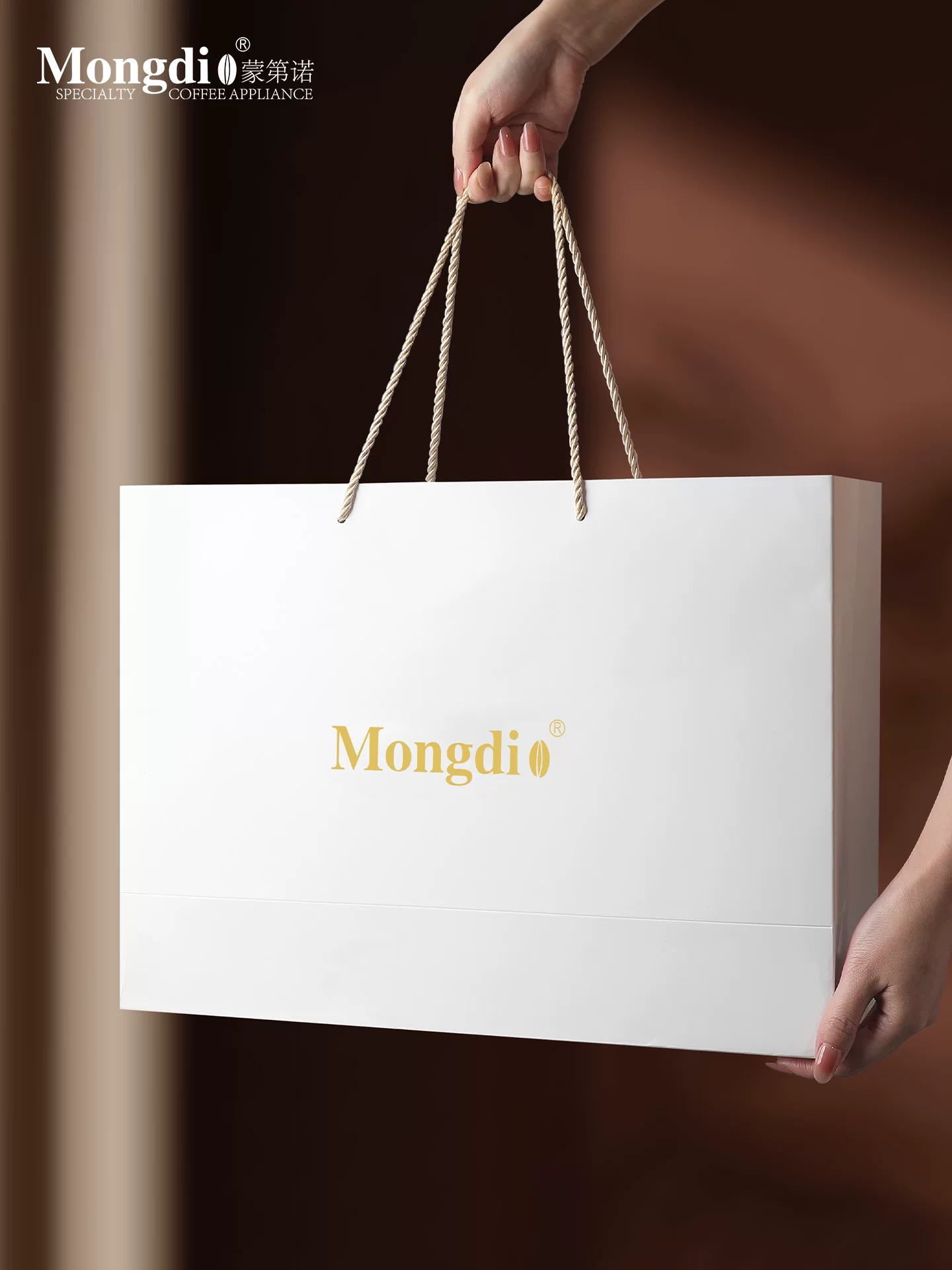 Bộ ấm pha cà phê Mongdio Moka hộp quà tặng máy pha cà phê espresso xay tay ấm pha cà phê quà tặng sinh nhật