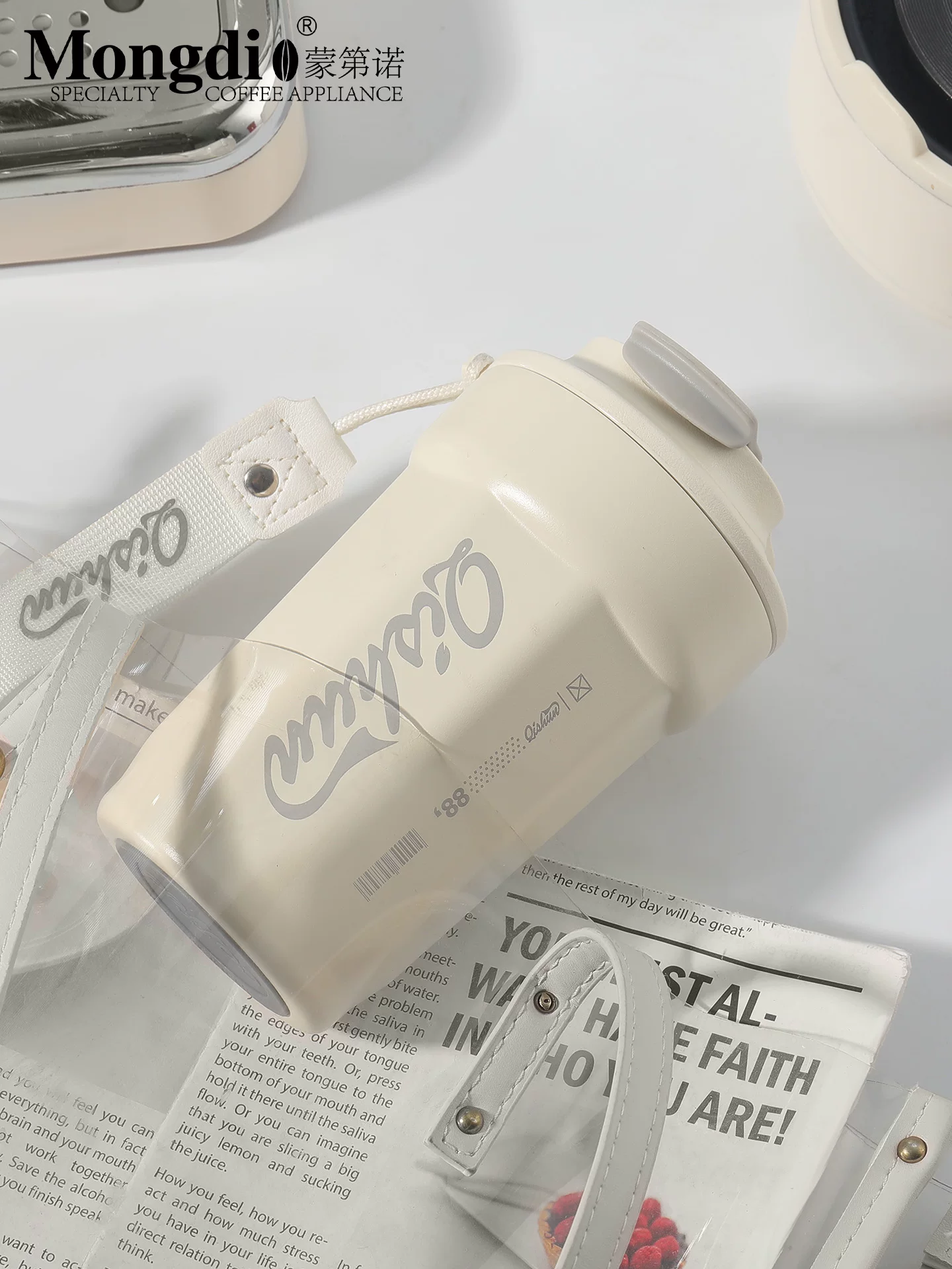 Cốc cà phê Mongdio bình giữ nhiệt cốc du lịch di động dành cho nam và nữ bằng thép không gỉ chai nước có giá trị cao