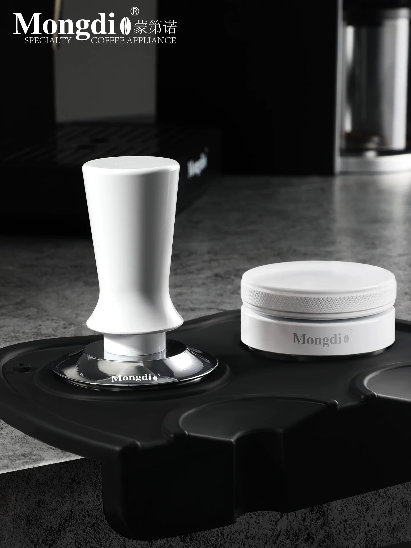 Dụng cụ nén cà phê Mongdio bằng thép không gỉ, kích thước 51/58mm, phụ kiện máy pha cà phê espresso