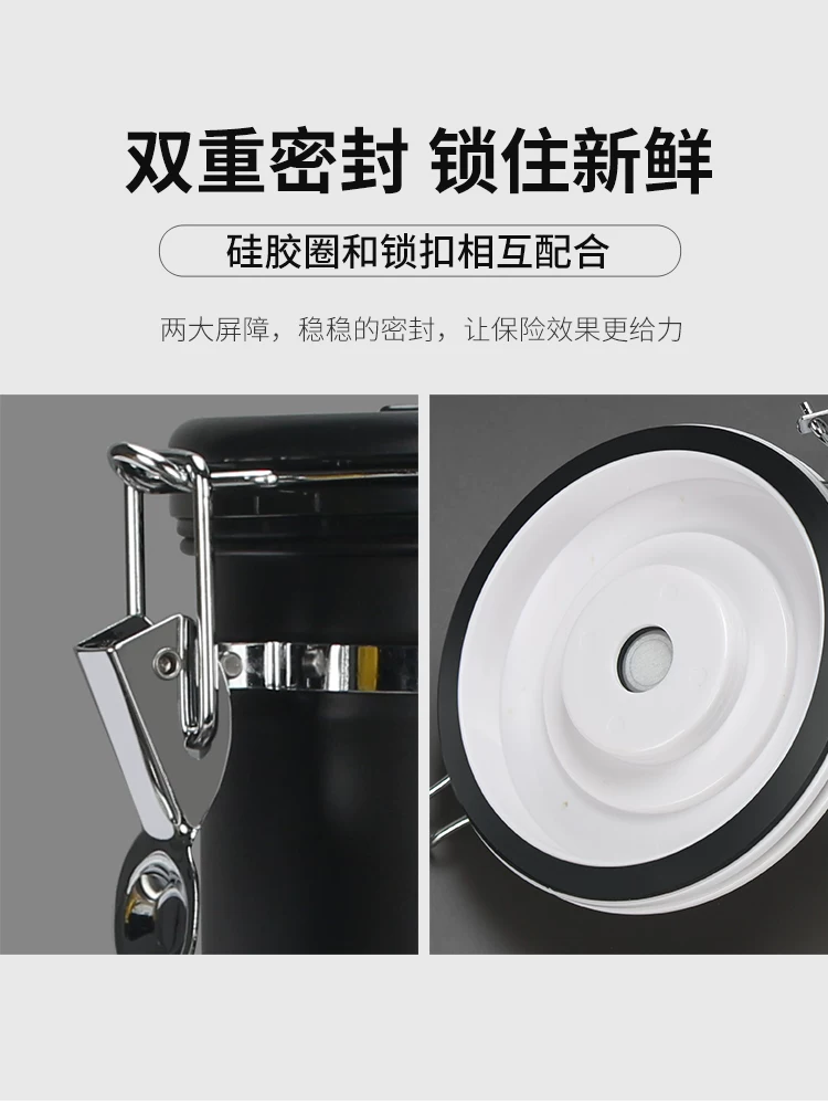 Hộp đựng cà phê dạng bột, hộp đựng cà phê hạt với van thông hơi một chiều, hộp đựng cà phê, hộp đựng cà phê bằng thép không gỉ để bảo quản cà phê.