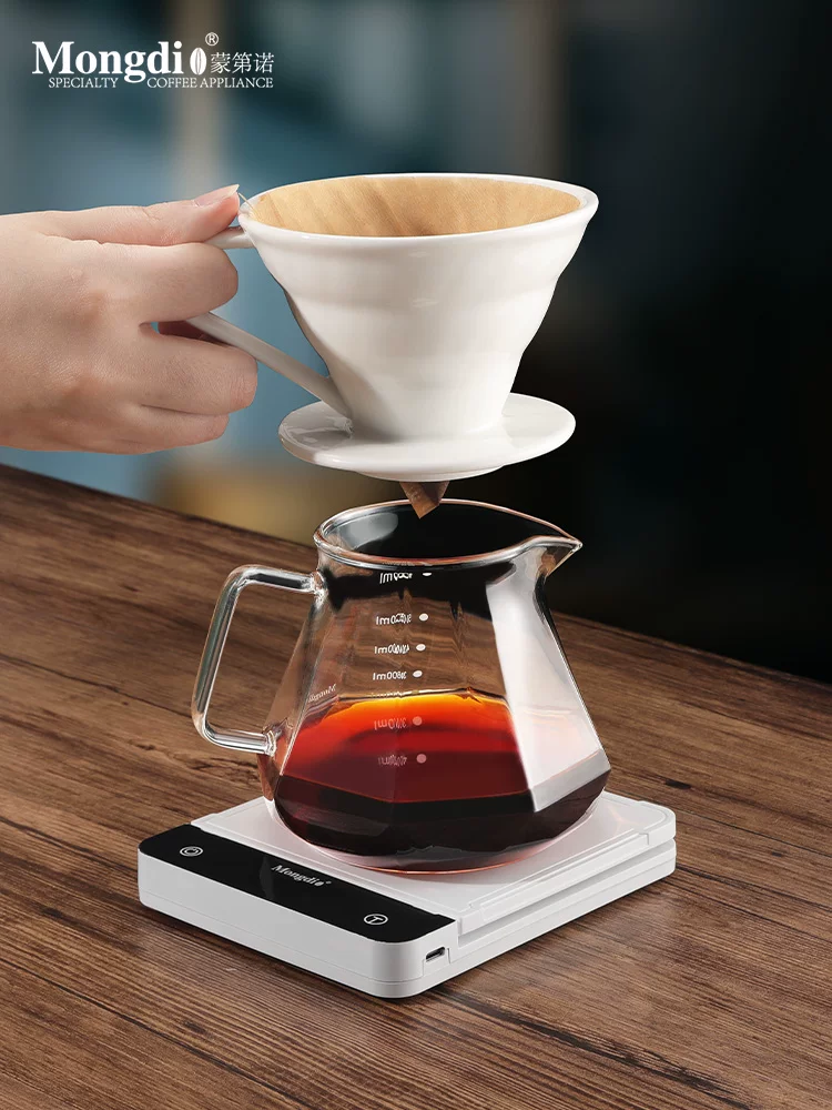 Bộ lọc cà phê Pour-over Mongdio V60, phễu lọc gốm, ấm chia cà phê, bộ pha cà phê Pour-over