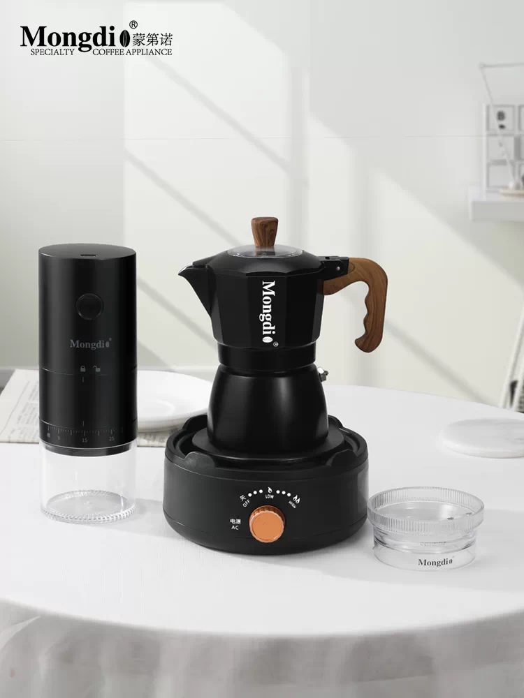 Bộ máy pha cà phê van đôi Mongdio Moka pot máy pha cà phê espresso tại nhà thiết bị pha cà phê thủ công