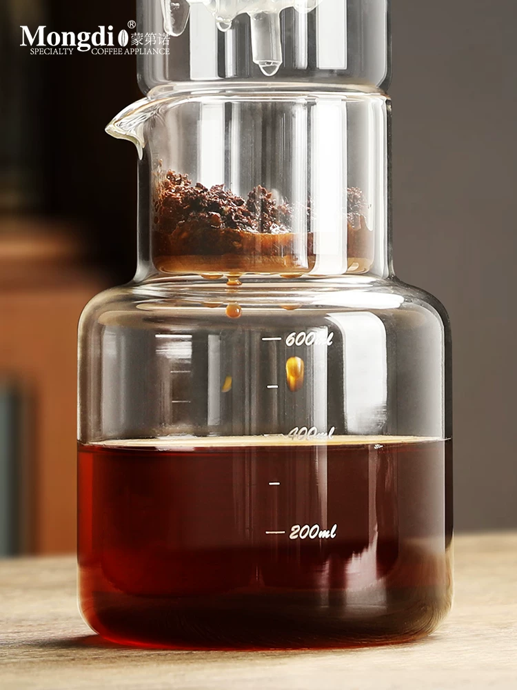 Bình pha cà phê đá Mongdio, bình pha cà phê lạnh, bình pha cà phê đá, bình pha cà phê bằng kính, dụng cụ pha cà phê