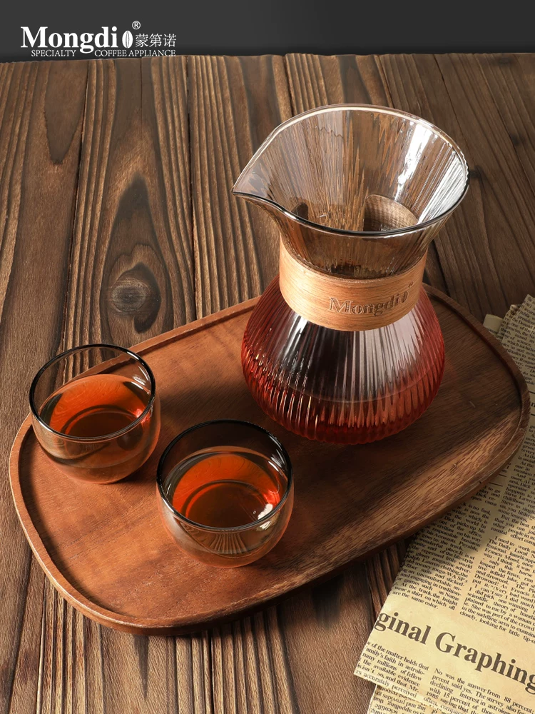 Bình pha cà phê Mongdio, cốc chia sẻ cà phê pha thủ công, cốc cà phê nhỏ giọt, bình cà phê thủy tinh, bình pha cà phê lạnh, cốc