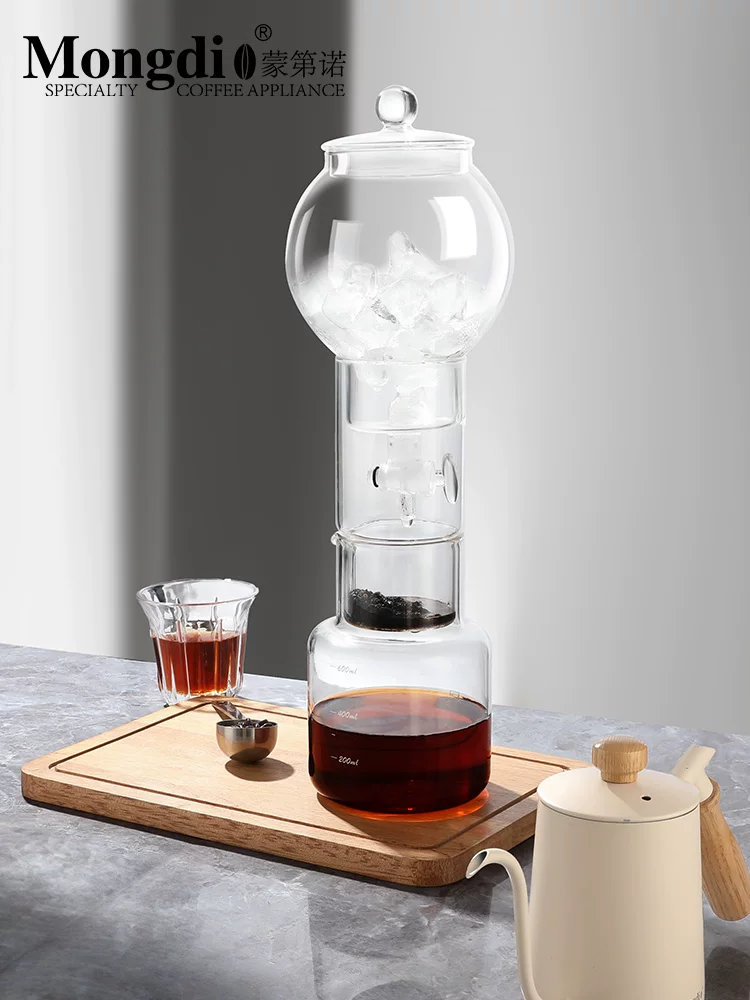 Bình pha cà phê đá kiểu nhỏ giọt Mongdio, bình pha cà phê lạnh bằng thủy tinh, bình pha cà phê đá kiểu nhỏ giọt, bình pha cà phê đá thủ công