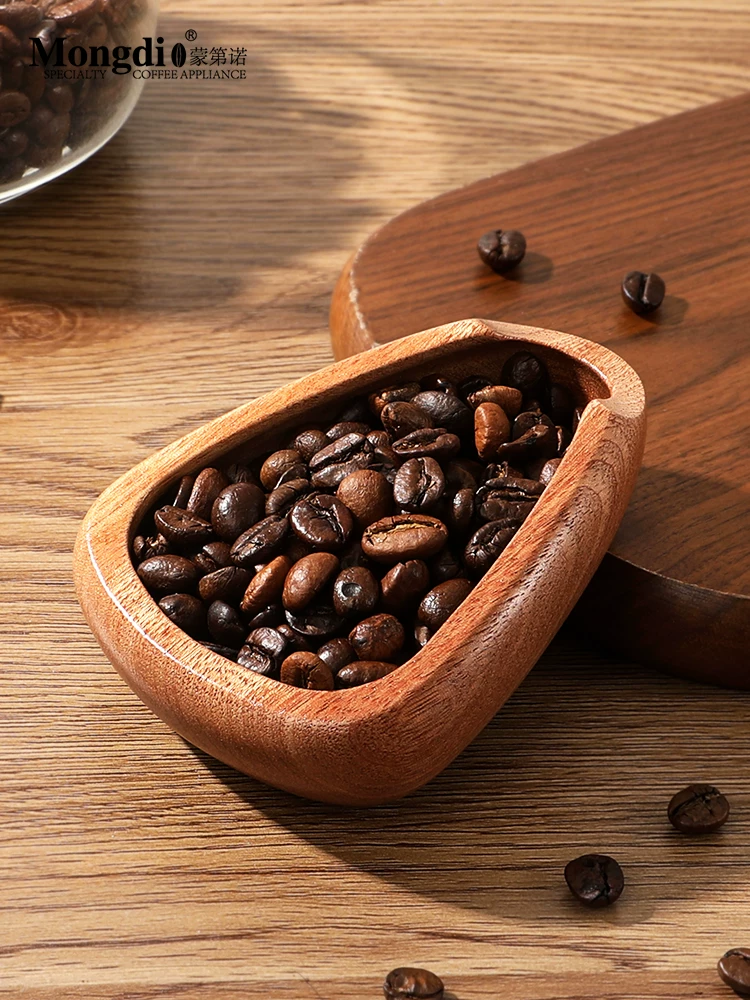 Khay cân hạt cà phê Mongdio, đĩa đựng hạt cà phê, hộp đựng hạt cà phê espresso pha thủ công, bát đựng hạt cà phê, thìa đo