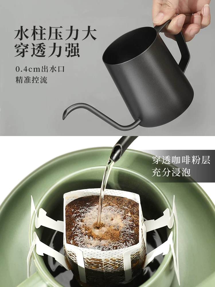 Bình pha cà phê Mongdio, bình pha cà phê nhỏ giọt, bình cổ ngỗng, dụng cụ và đồ dùng pha cà phê bằng thép không gỉ gia dụng