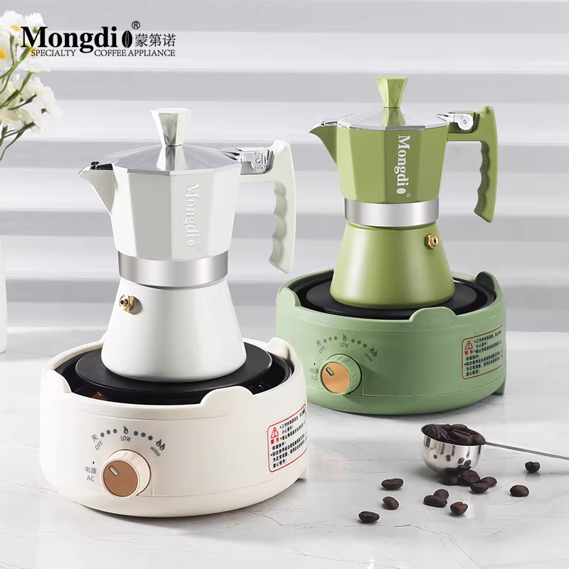 Máy pha cà phê Moka pot nhỏ gọn, máy pha cà phê espresso gia đình, ấm pha cà phê Moka, bộ pha cà phê thủ công