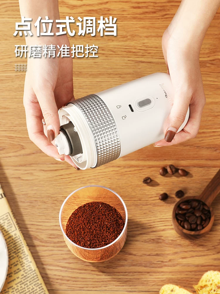 Máy xay đậu điện Mongdio máy xay hạt cà phê cầm tay máy xay hạt cà phê gia đình hoàn toàn tự động máy xay cà phê cầm tay