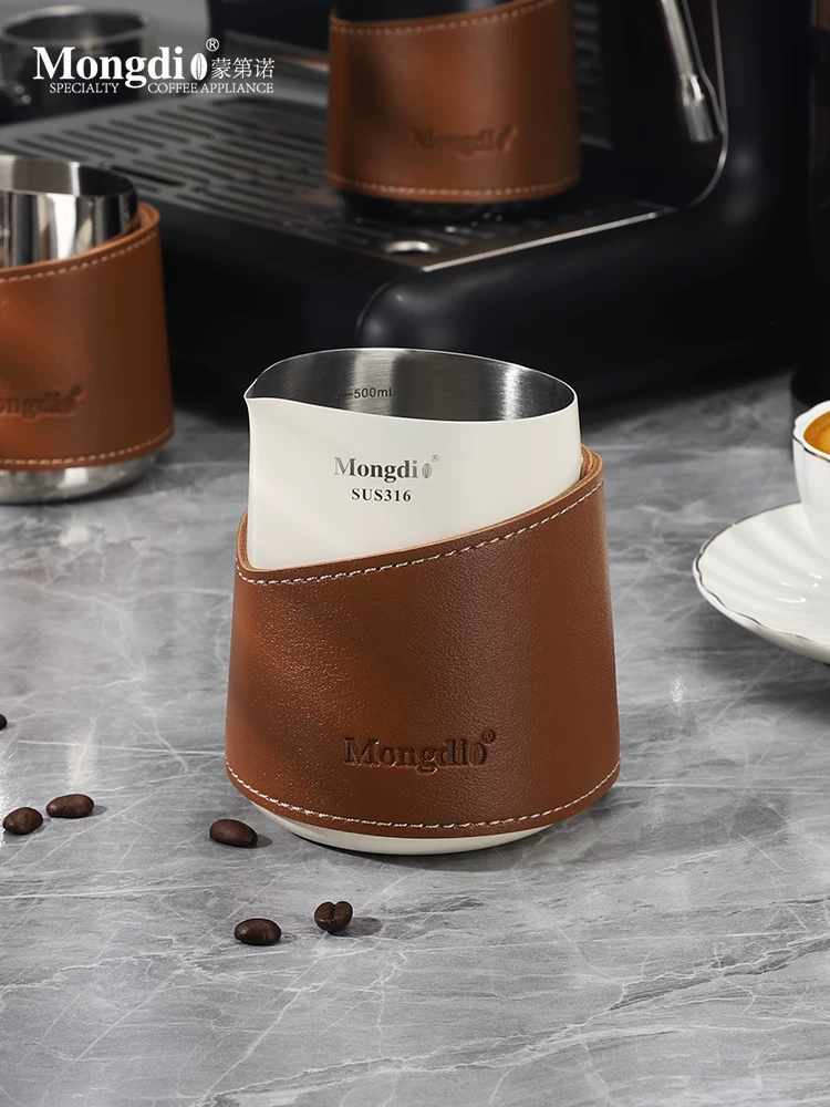 Bình tạo bọt sữa chuyên nghiệp Mongdio, bình pha cà phê Latte Art, cốc tạo bọt sữa Latte Art, bình tạo bọt sữa bằng thép không gỉ, vòi nhọn, dụng cụ tạo bọt sữa