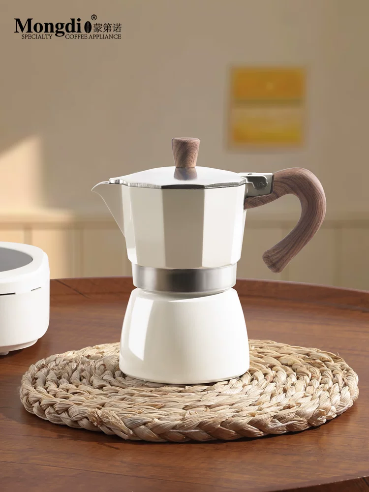 Máy pha cà phê Moka pot Mongdio, máy pha cà phê espresso dùng trong gia đình, bộ pha cà phê thủ công Moka