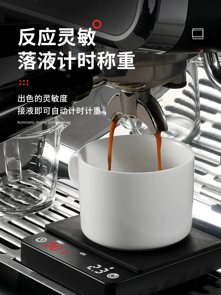 Cân điện tử cà phê Mongdio, cân cà phê pha thủ công, cân hạt cà phê espresso, cân hẹn giờ thông minh mini, cân gram.