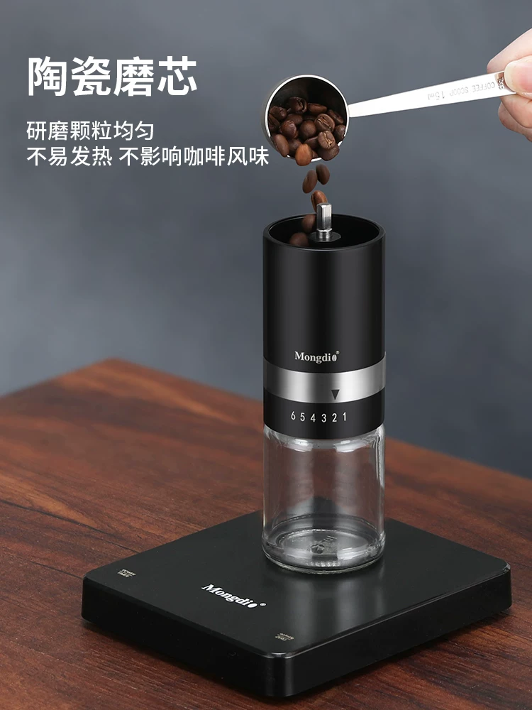 Máy xay cà phê quay tay Mongdio Máy xay cà phê bằng tay Máy xay cà phê bằng tay Dụng cụ xay cà phê bằng tay