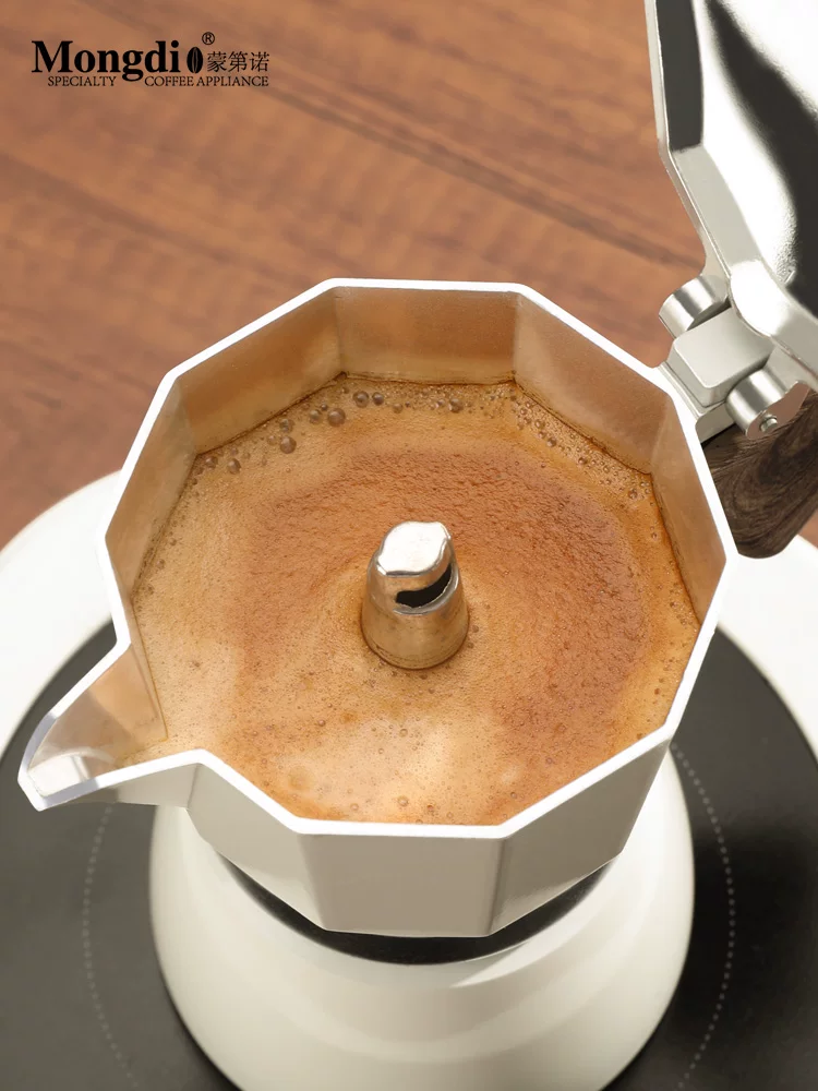 Máy pha cà phê Moka pot Mongdio, máy pha cà phê espresso dùng trong gia đình, bộ pha cà phê thủ công Moka