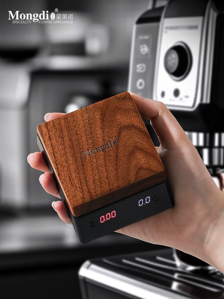 Cân điện tử cà phê Mongdio, cân hạt cà phê, cân điện tử đặc biệt dành cho pha cà phê thủ công kiểu Ý, thiết bị hẹn giờ mini cầm tay