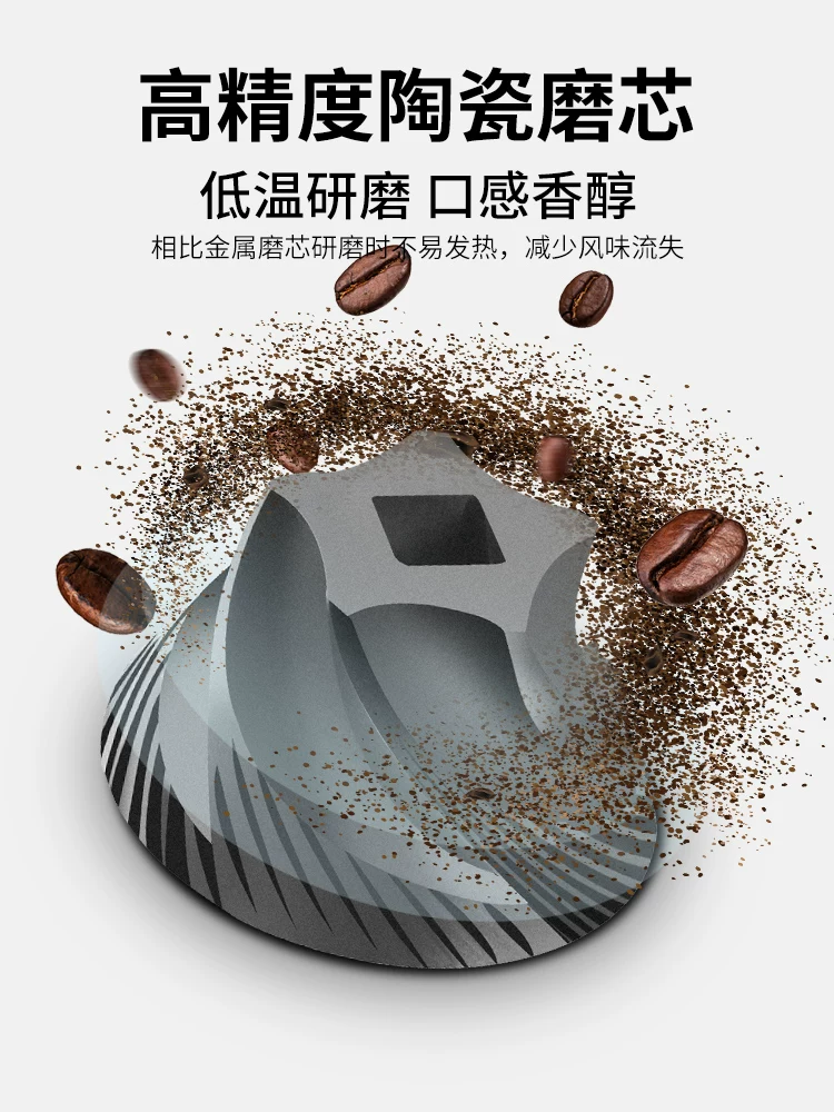 Máy xay đậu điện Mongdio máy xay hạt cà phê cầm tay máy xay hạt cà phê gia đình hoàn toàn tự động máy xay cà phê cầm tay