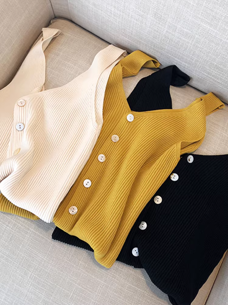 Giảm giá: Hàng thanh lý do đóng cửa cửa hàng, áo ba lỗ dệt kim nữ, áo lót mùa hè, áo khoác ngoài.