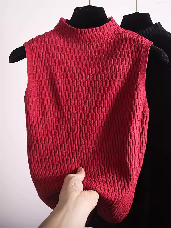 Giảm giá: Quần áo nữ ngoại thương Nanyou, Áo len dệt kim cổ lọ nửa cổ không nhãn mác, Áo khoác ngoài và áo lót thời trang dáng ôm mùa xuân thu, hợp thời trang.