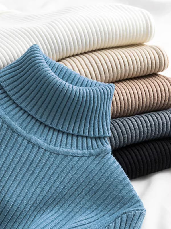 Giảm giá quần áo nữ châu Âu, áo len cổ lọ dày giảm giá, áo len dài tay giữ ấm, áo lót dài tay.