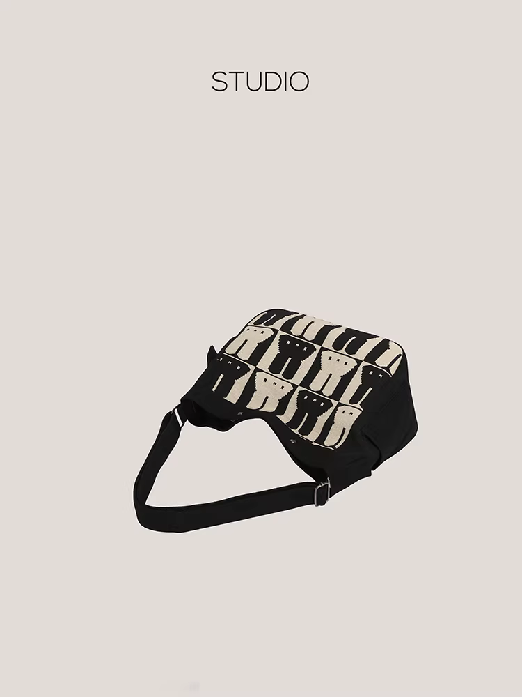 Túi vải bố cỡ lớn DrinKing dành cho nữ 2025 mẫu mới hình thỏ dễ thương đeo vai đeo chéo