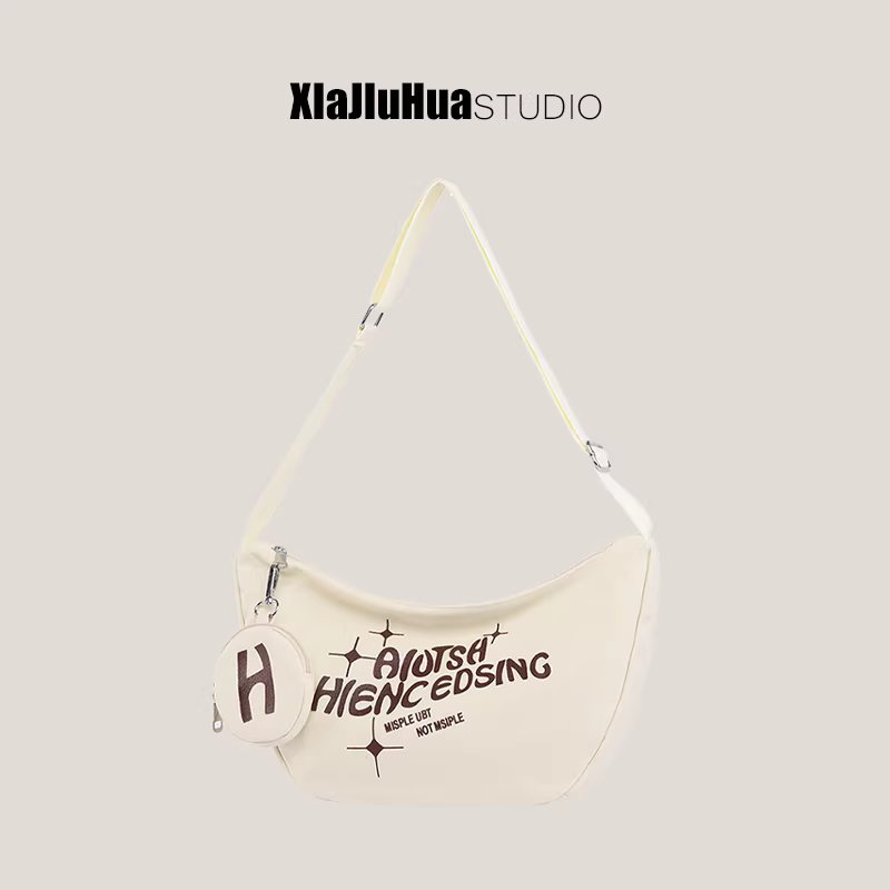 Túi vải bố DrinKing dành cho nữ 2025, túi tote cỡ lớn, túi đeo vai/chéo cho học sinh, sinh viên