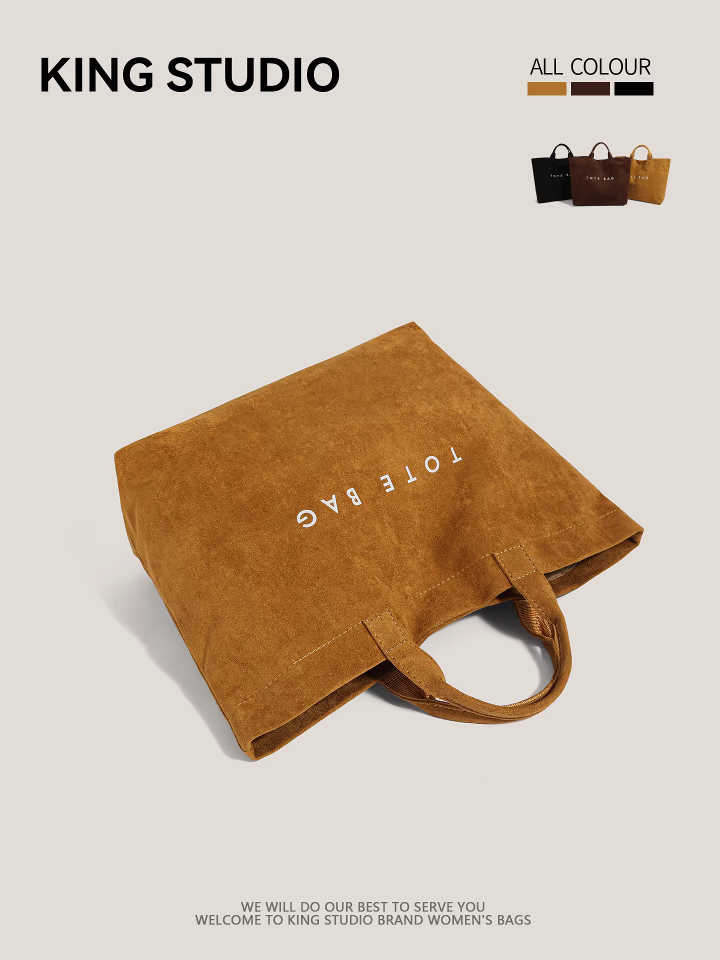 Túi xách da lộn cỡ lớn dành cho nữ, mẫu mới thu đông 2025, phong cách cá tính, đa năng, túi đeo vai đi làm