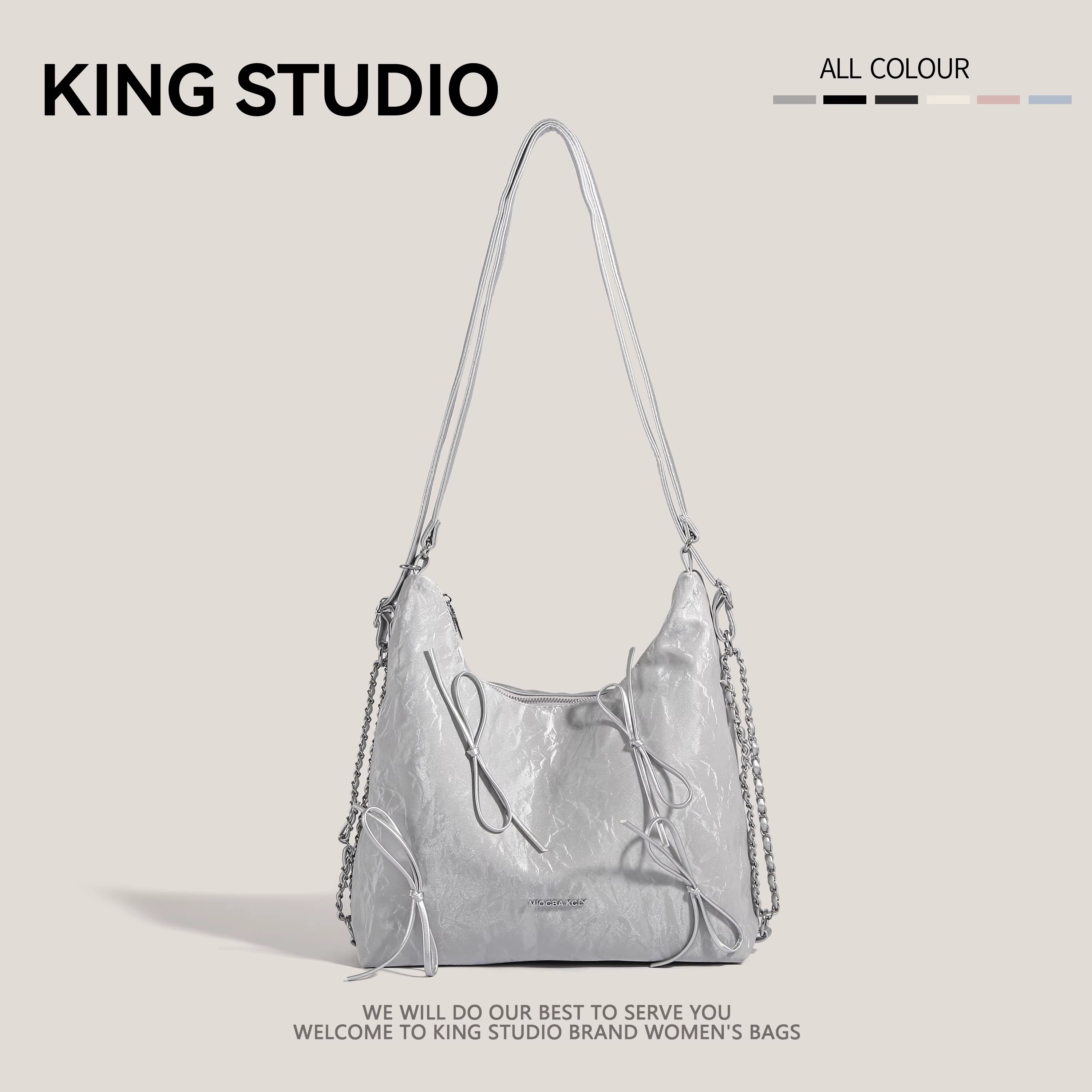 Túi tote cao cấp dành cho nữ 2025, balo đi làm cỡ lớn đa năng, túi đeo vai dây xích, balo du lịch