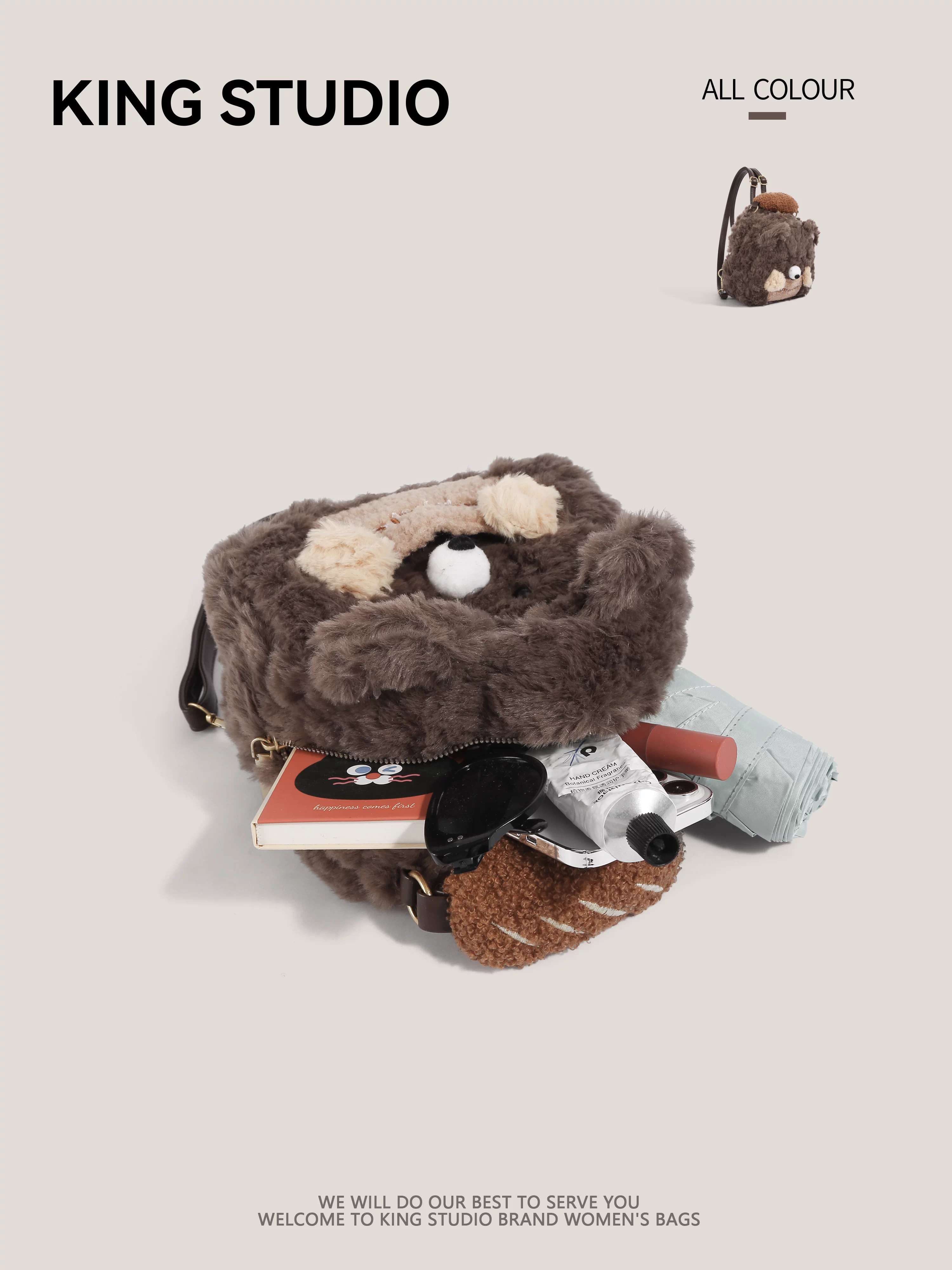 Ba lô thú bông hoạt hình dễ thương dành cho nữ, mẫu mới 2026, quà sinh nhật, cặp sách học sinh, balo du lịch, balo nhẹ