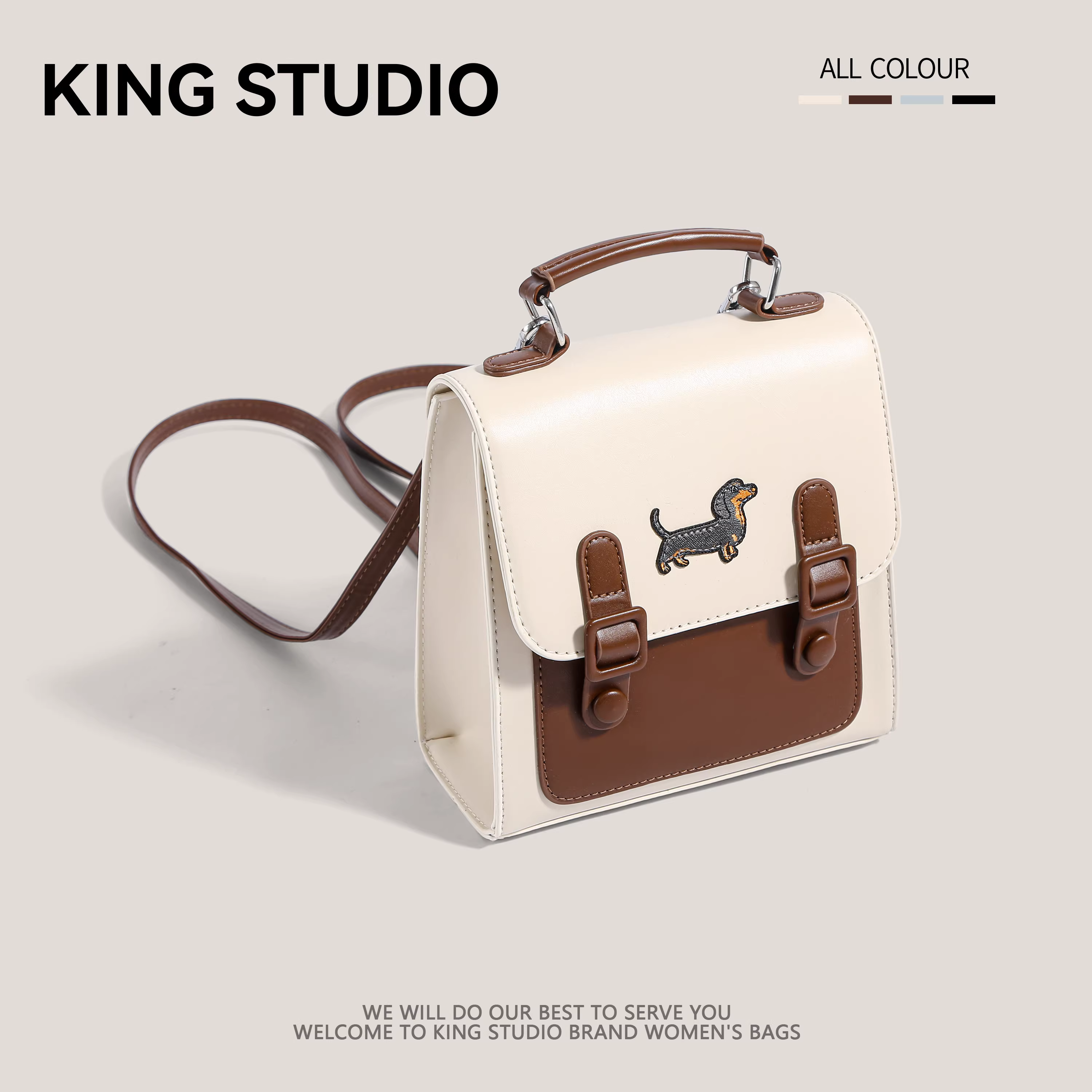 Ba lô cao cấp dành cho nữ 2025, kiểu dáng thời thượng, đa năng, phong cách học sinh, túi xách vuông nhỏ độc đáo, cặp sách học sinh