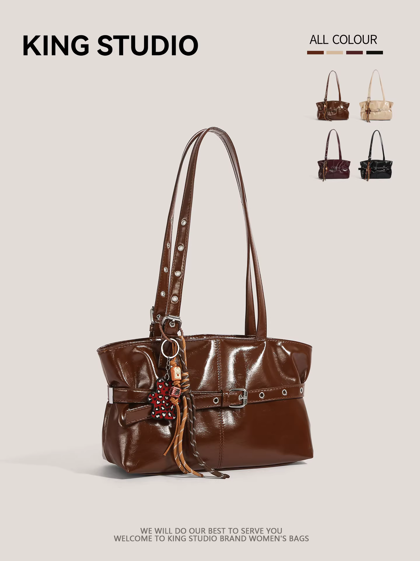 Túi xách tote nữ thời trang cao cấp 2025, mẫu mới, dung tích lớn, túi đi làm, cảm giác sang trọng, đơn giản và đa năng, đeo vai/nách.