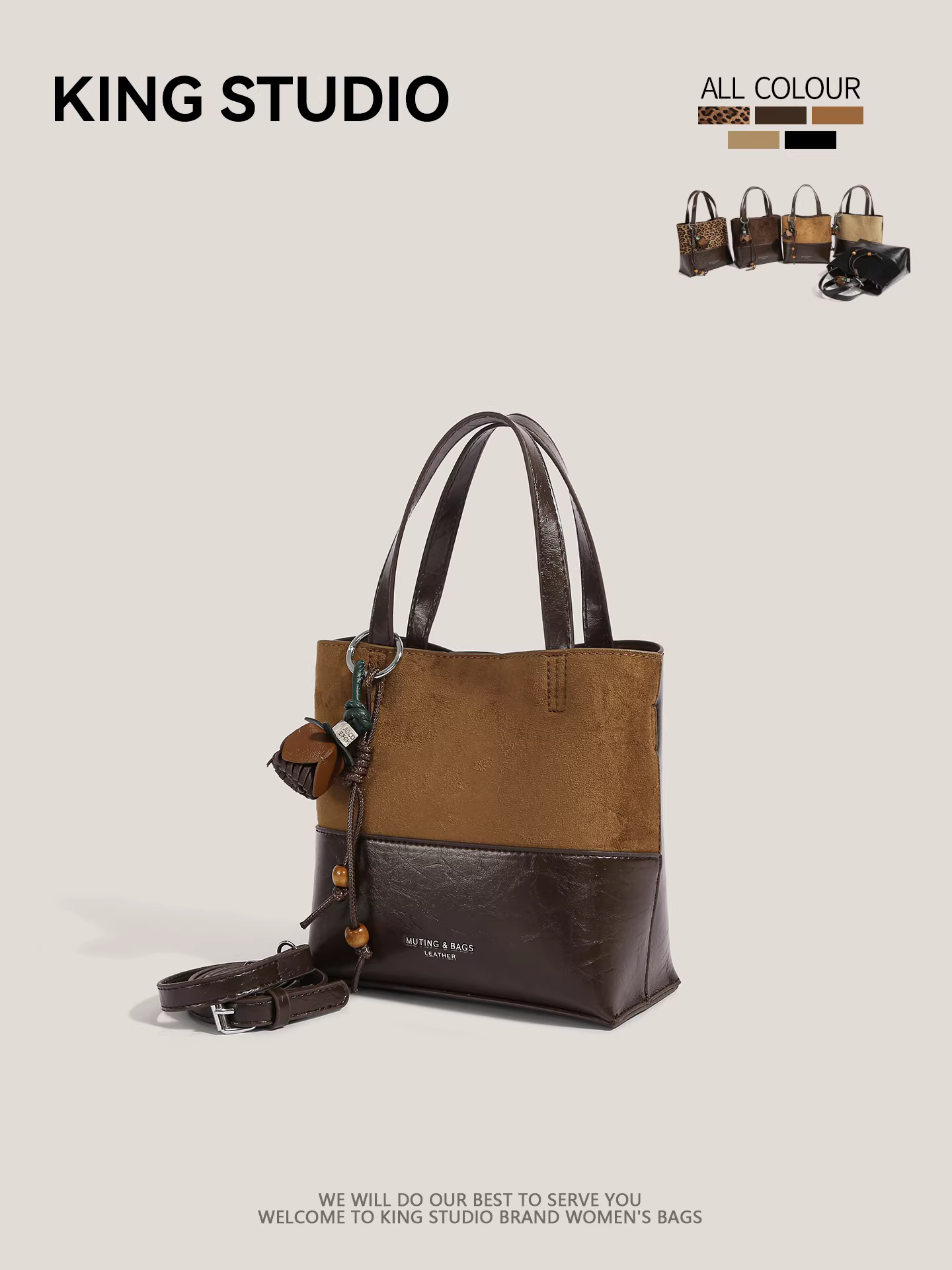 Túi xách da lộn phong cách retro dành cho nữ, mẫu mới thu đông 2025, thời trang đa năng, đeo vai, đeo chéo